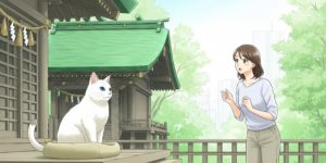 都会の神社で出会った幸運の白猫ユキと私の物語～34歳デザイナー、心と仕事に舞い込んだ奇跡～