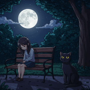 深夜残業の帰り道、いつもの公園で出会った「月夜の番人」