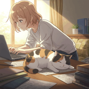 三毛猫大家さんと、ときどき私