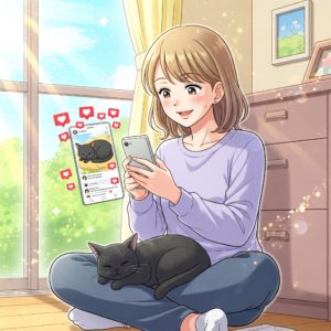 午前0時の黒猫と、夜明けを知った私 ～アラフォーデザイナー、迷い猫がくれた新しい朝～