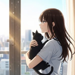 午前0時の黒猫と、夜明けを知った私 ～アラフォーデザイナー、迷い猫がくれた新しい朝～
